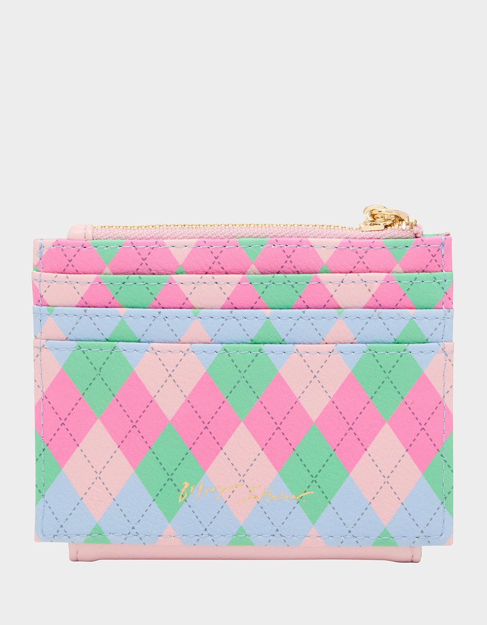Betsey Johnson 19TH HOLE WALLET PINK MULTI Bifold Golf Women's Wallet