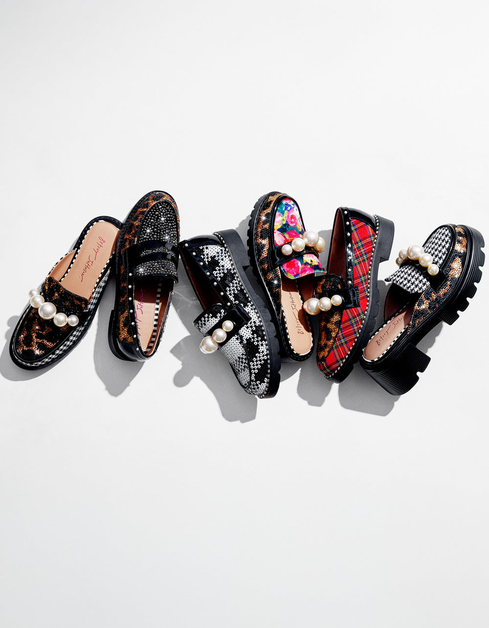 Betsey Johnson LYDIAA LEOPARD Rhinestone Embellished Platform Women's Loafer