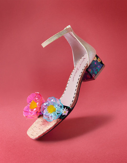 Betsey Johnson OAKLEE GREEN MULTI Floral Sandal