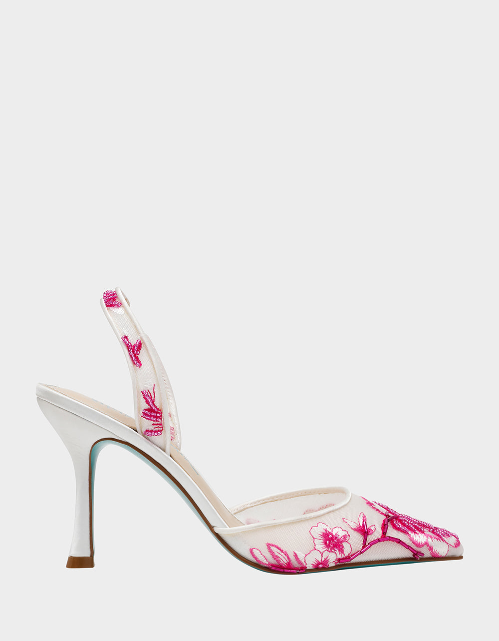 Betsey Johnson PATCH FUCHSIA Pointed-Toe Heel
