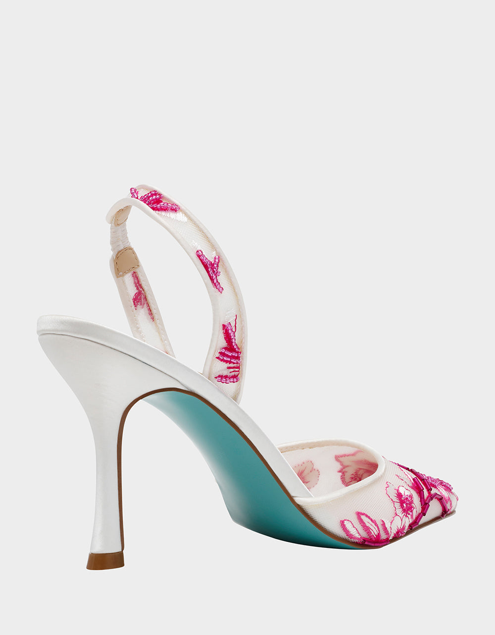 Betsey Johnson PATCH FUCHSIA Pointed-Toe Heel