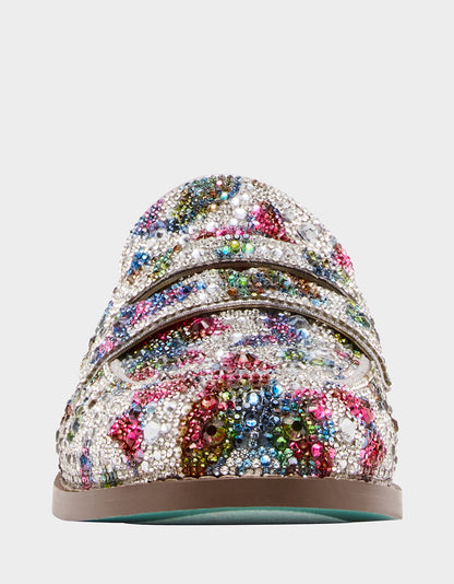 Betsey Johnson ARON SILVER BUTTERFLY Loafers
