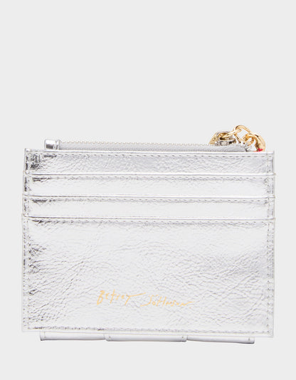 Betsey Johnson SPACE OUT WALLET SILVER Women's Silver Alien Bifold Wallet