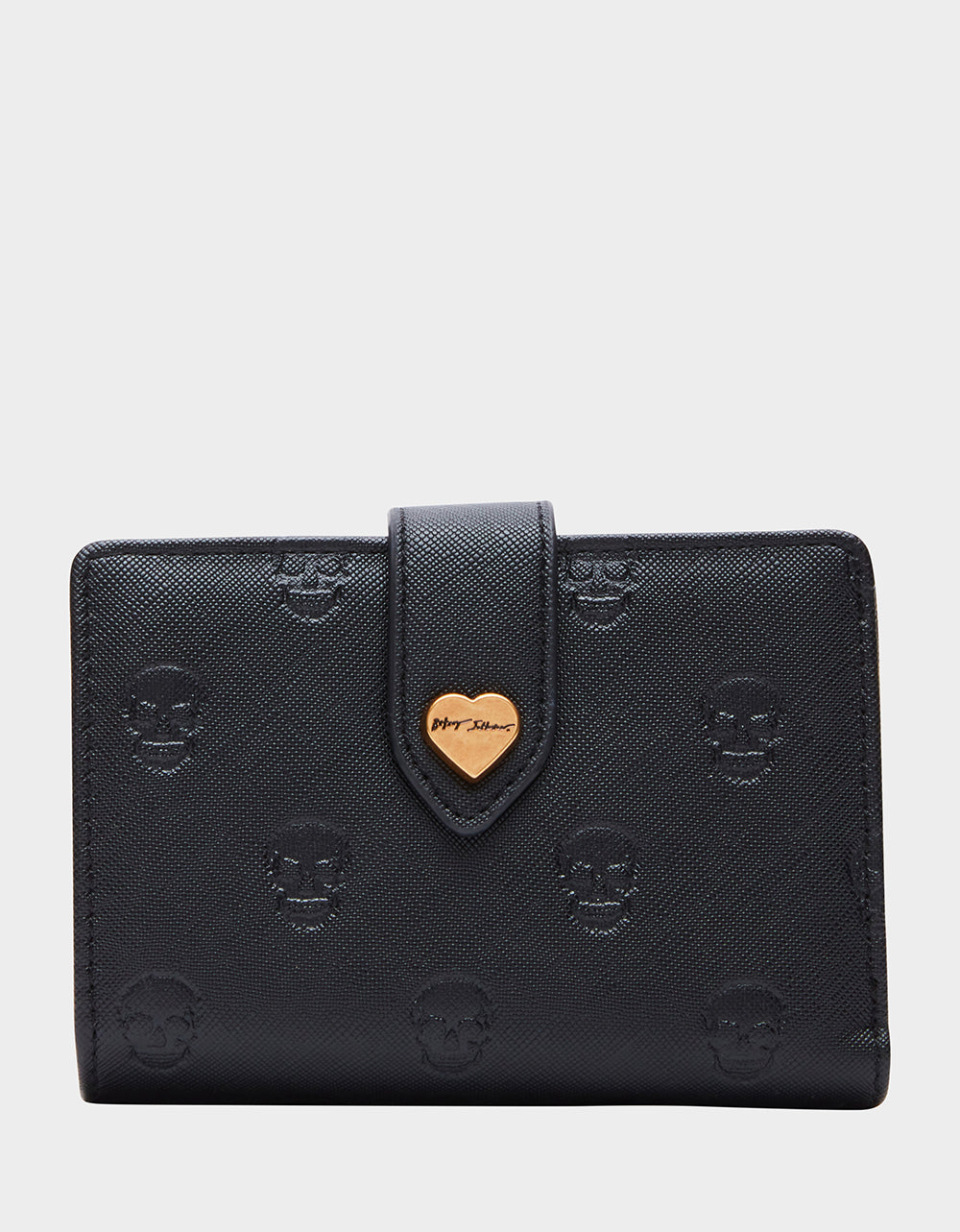 Betsey Johnson SKULLICIOUS BIFOLD WALLET BLACK