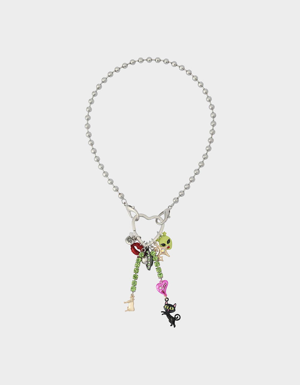 Betsey Johnson ALIEN PEARL PENDANT MULTI Women's Alien Charm Necklace