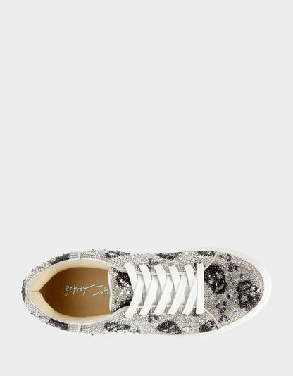Betsey Johnson SIDNY SKULLS Rhinestone Sneaker