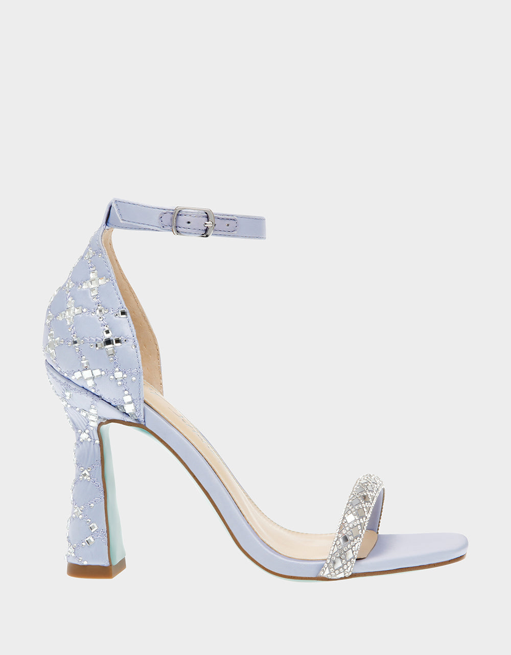 Betsey Johnson DEAN LILAC Rhinestone Heels