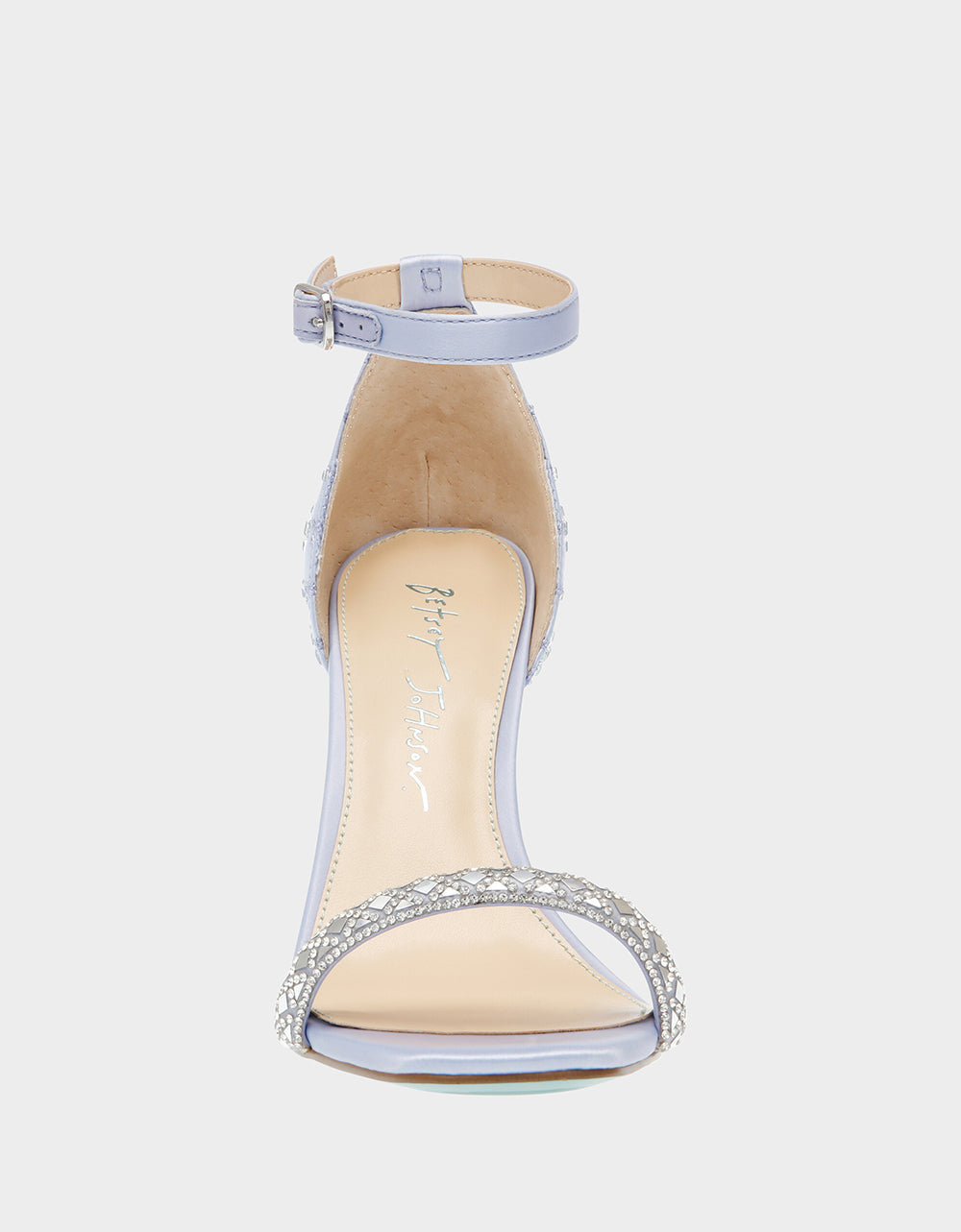 Betsey Johnson DEAN LILAC Rhinestone Heels