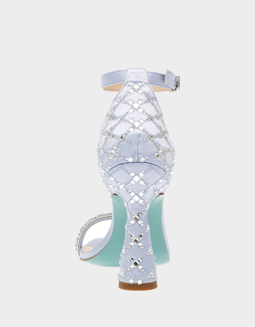 Betsey Johnson DEAN LILAC Rhinestone Heels