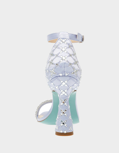 Betsey Johnson DEAN LILAC Rhinestone Heels