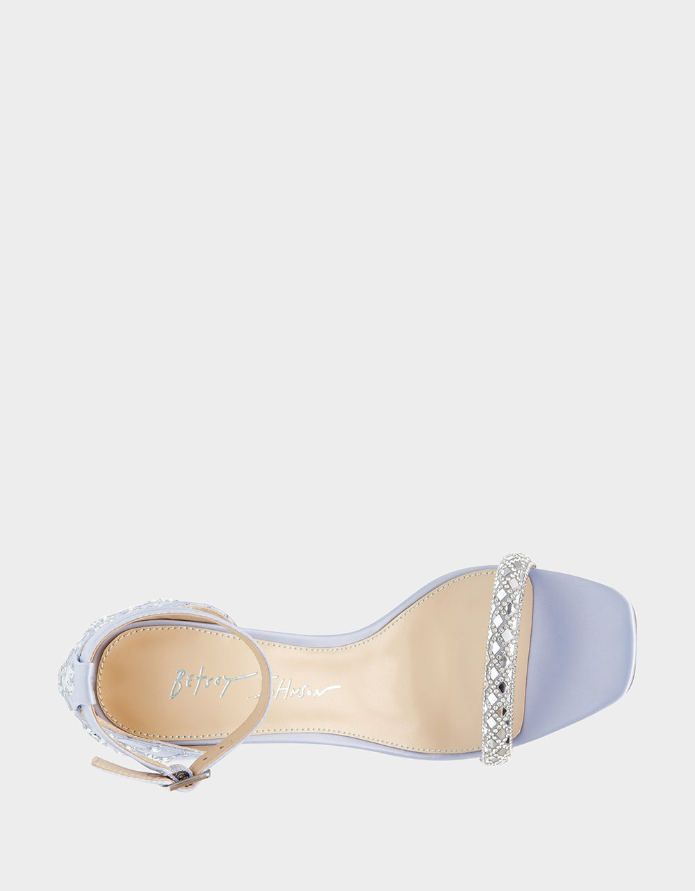 Betsey Johnson DEAN LILAC Rhinestone Heels