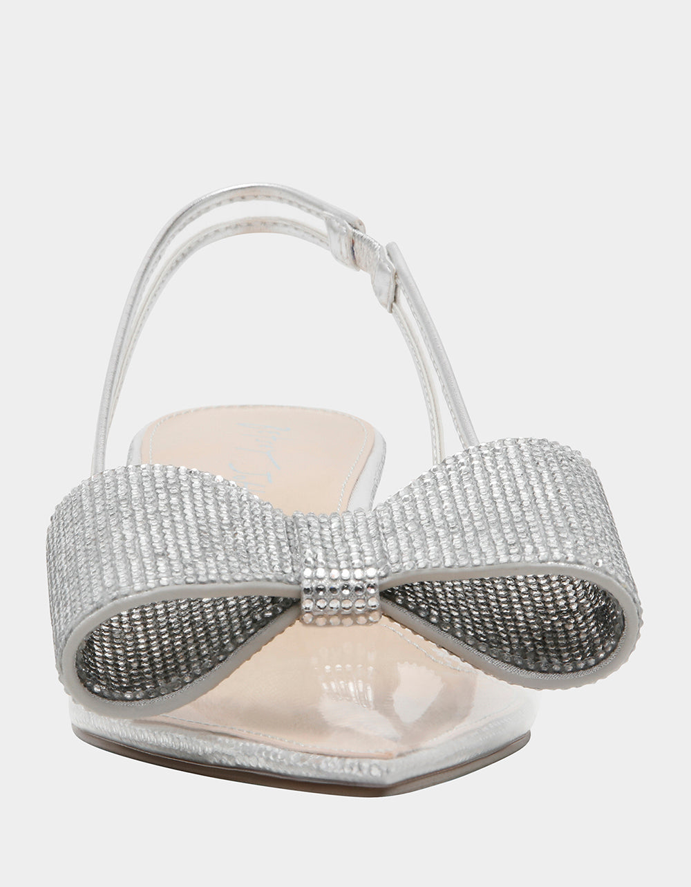 Betsey Johnson ALLI SILVER Slingback Kitten Heel