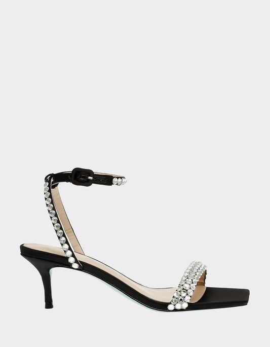 Betsey Johnson STONE BLACK Bridal Heels