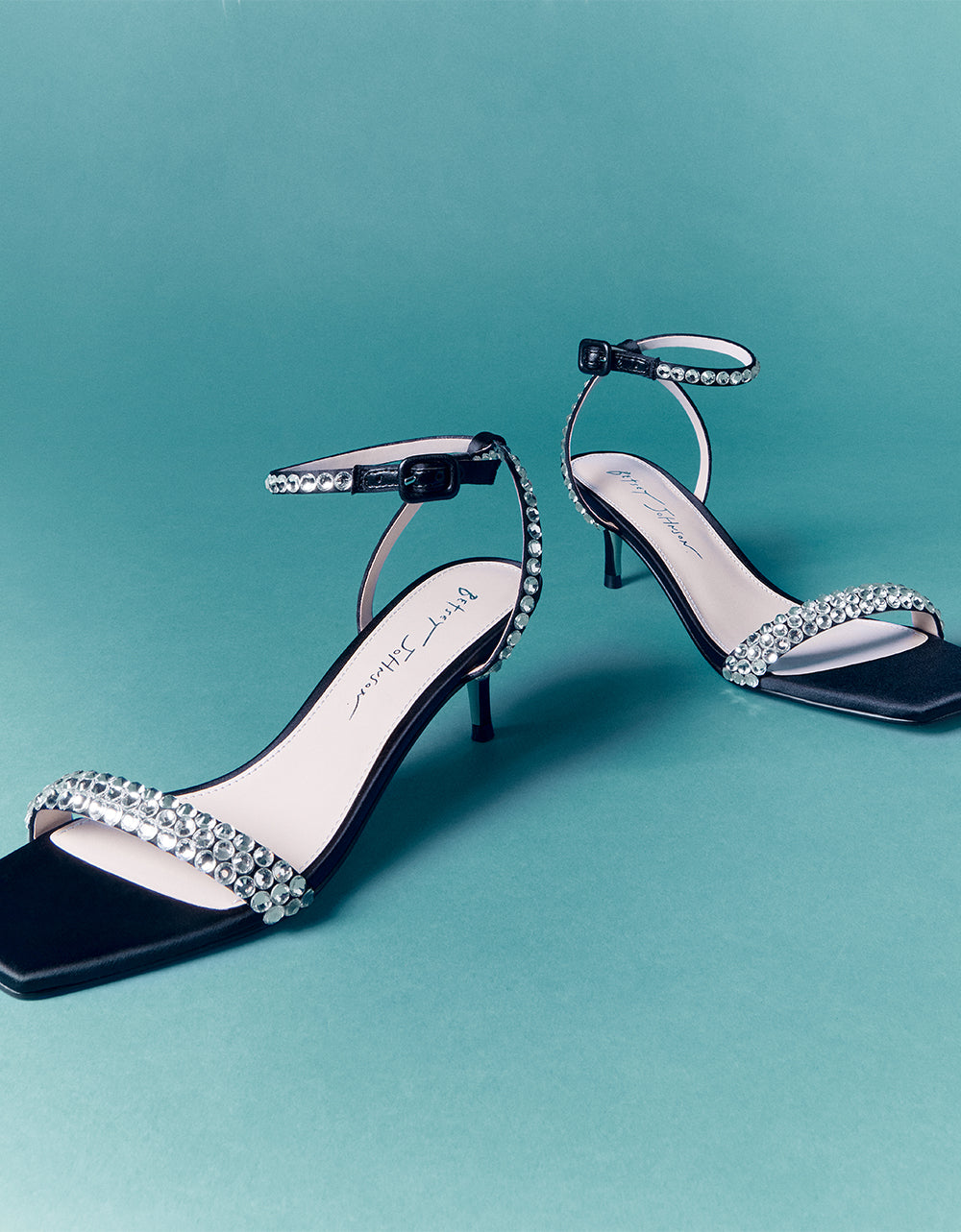 Betsey Johnson STONE BLACK Bridal Heels