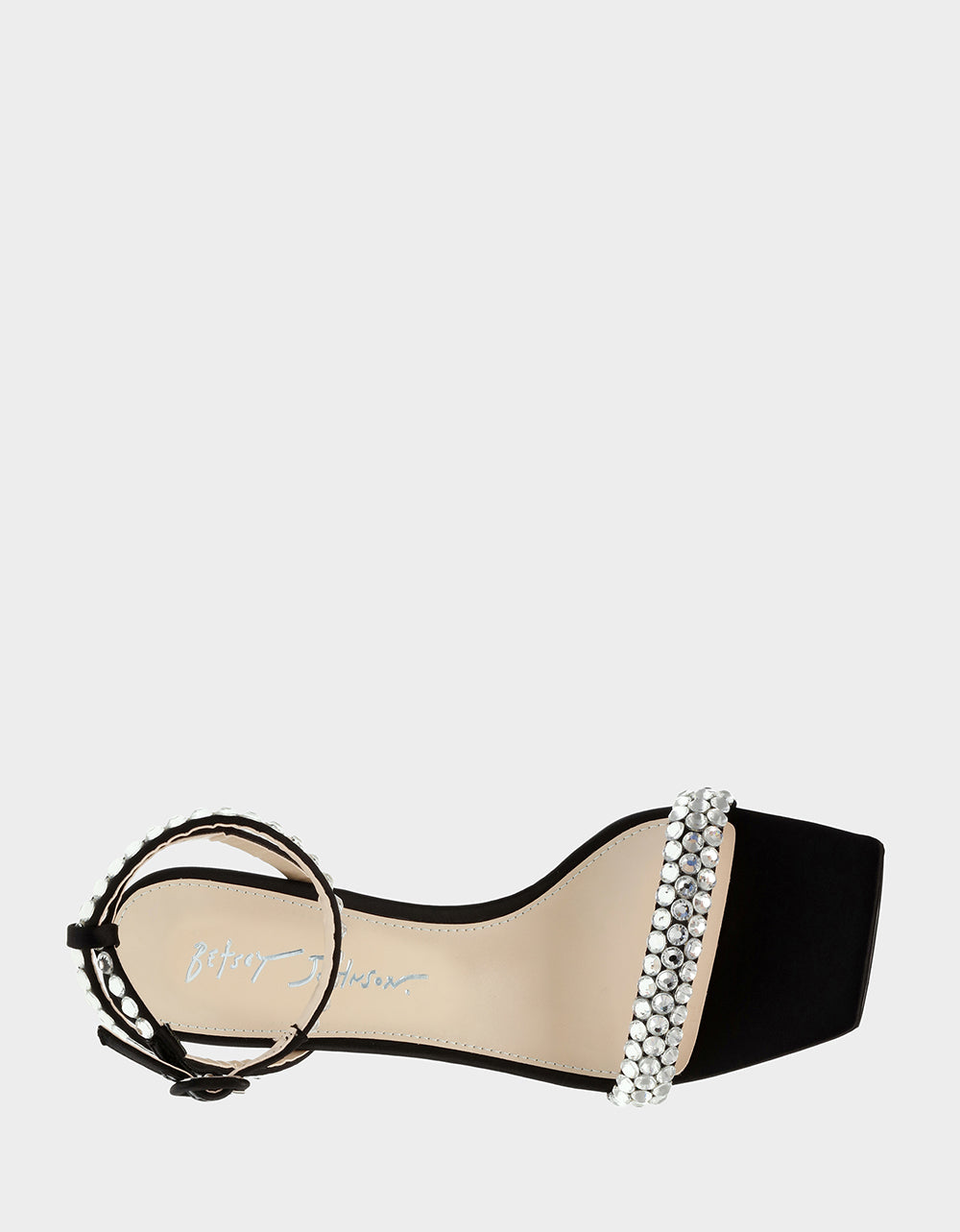 Betsey Johnson STONE BLACK Bridal Heels