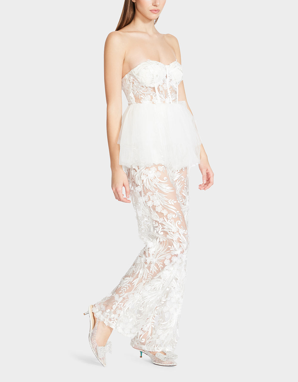 Betsey Johnson JENNA JUMPSUIT WHITE