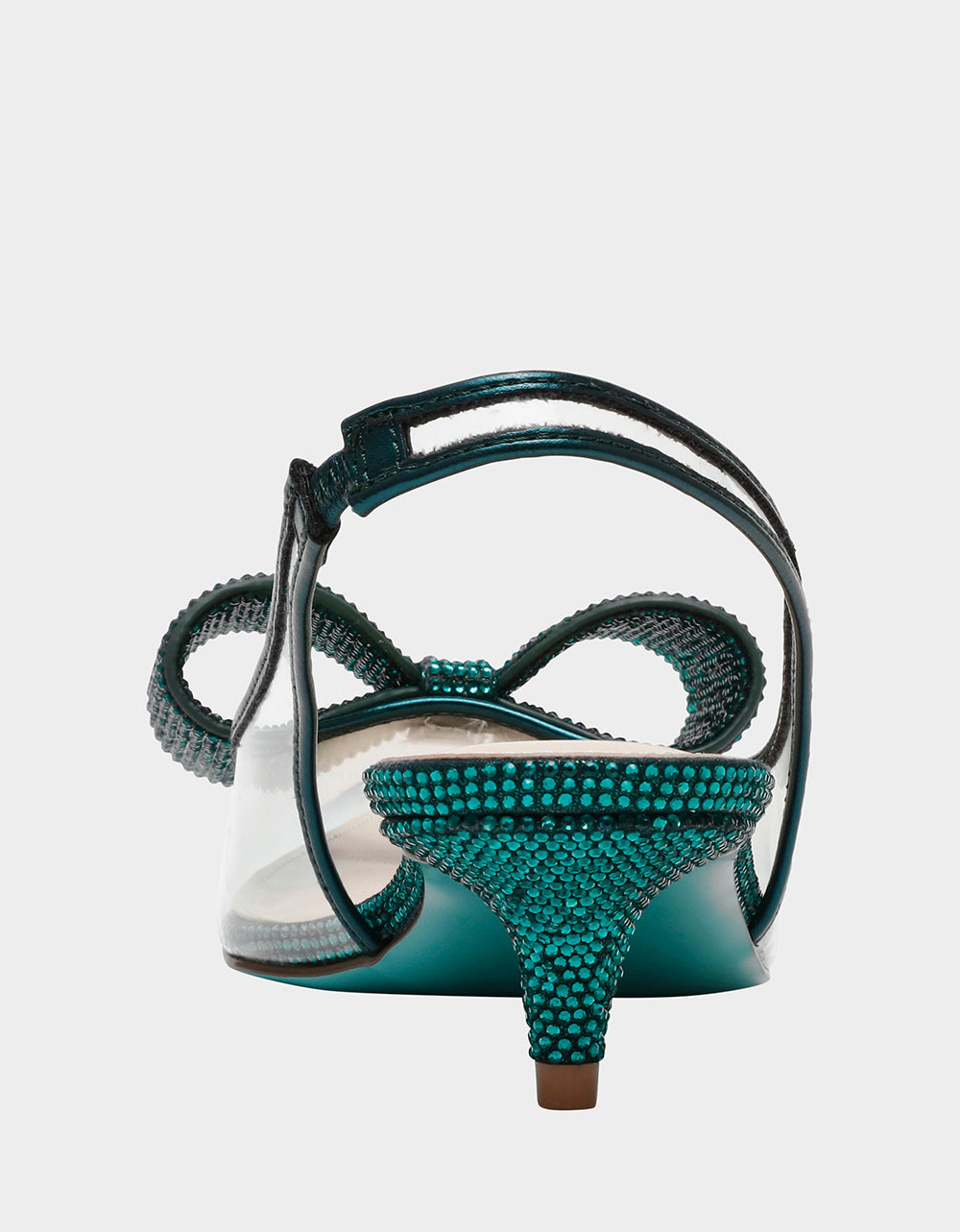 Betsey Johnson ALLI EMERALD Slingback Kitten Heel