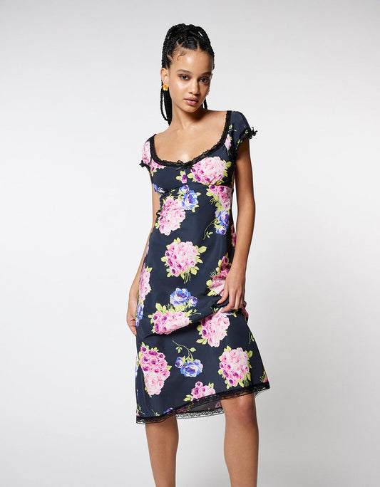 Betsey Johnson MALIBU MIDI DRESS BLACK