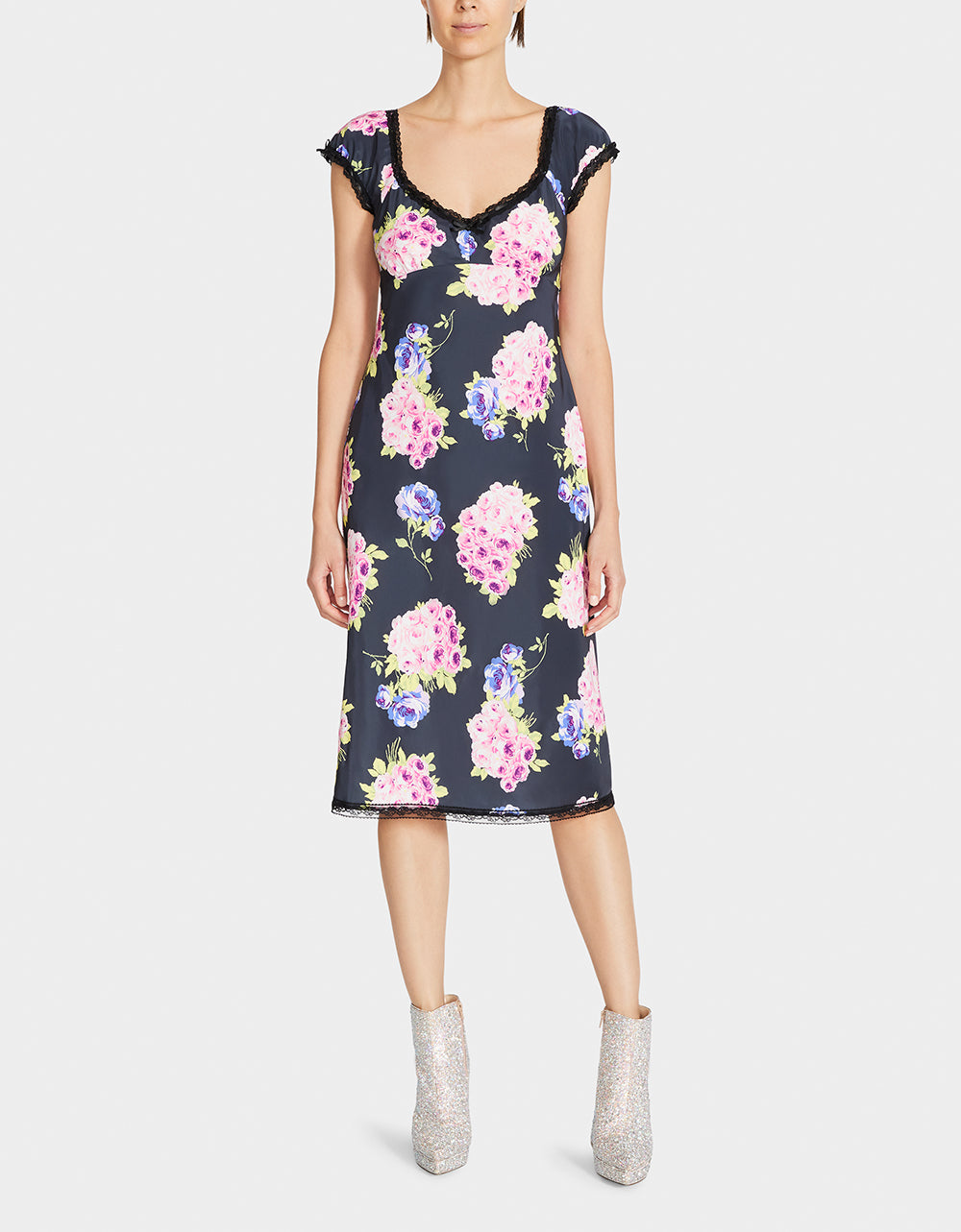Betsey Johnson MALIBU MIDI DRESS BLACK