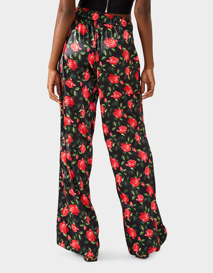 Betsey Johnson POWER BLOOM BLAZER/PANT BUNDLE Women's Rose Print Blazer and Pant Set