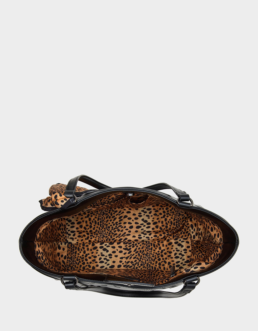 Betsey Johnson SKULLICIOUS TOTE WITH SCARF BLACK Women's Black Skull Tote Handbag