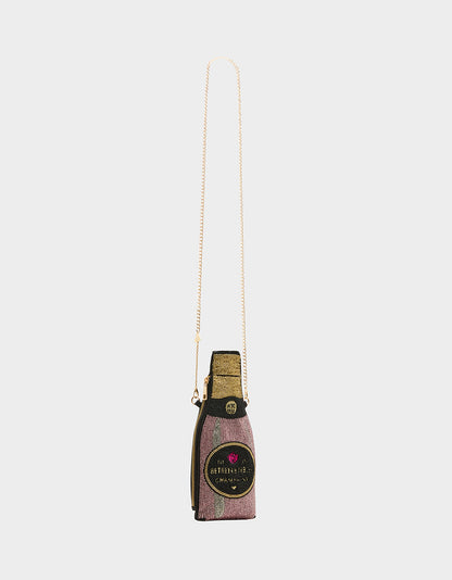 Betsey Johnson KITSCH BUBBLES SHOULDER BAG PINK Women's Valentine's Day Champagne Bubble Beaded Shoulder Handbag