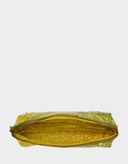Betsey Johnson A BIG DILL GREEN Women's Kitsch Food Dill Pickle Crossbody Handbag