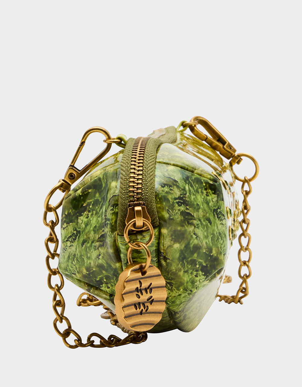 Betsey Johnson A BIG DILL GREEN Women's Kitsch Food Dill Pickle Crossbody Handbag
