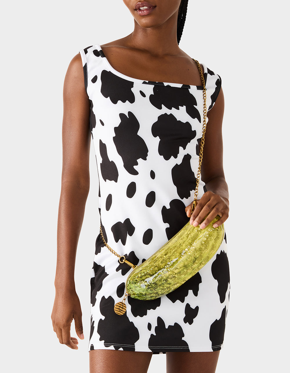 Betsey Johnson A BIG DILL GREEN Women's Kitsch Food Dill Pickle Crossbody Handbag