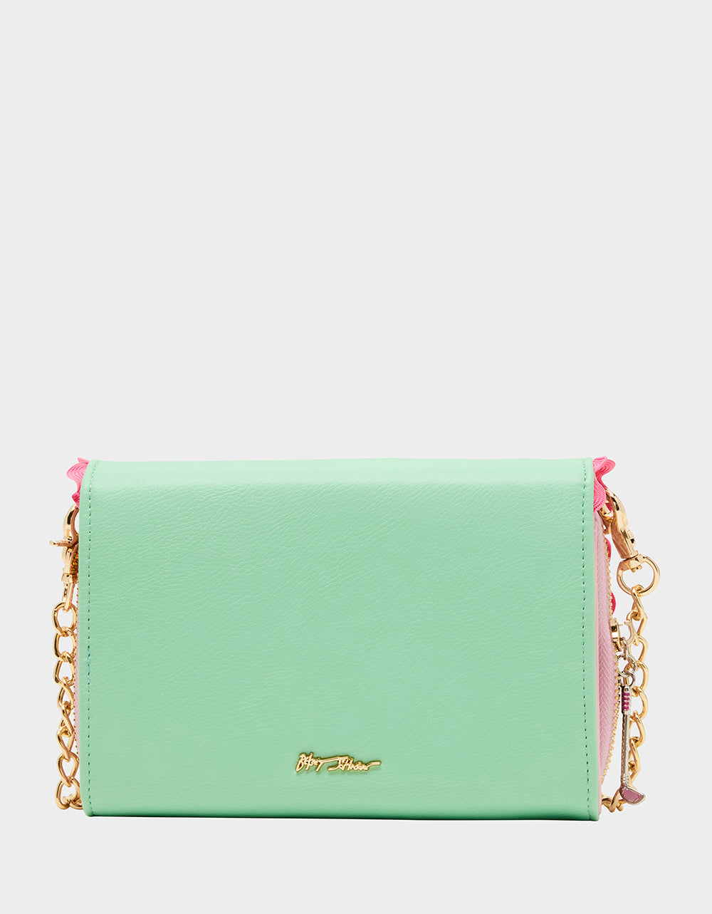 Betsey Johnson GONE CLUBBING WALLET ON CHAIN MULTI Golf Crossbody Women's Wallet Handbag