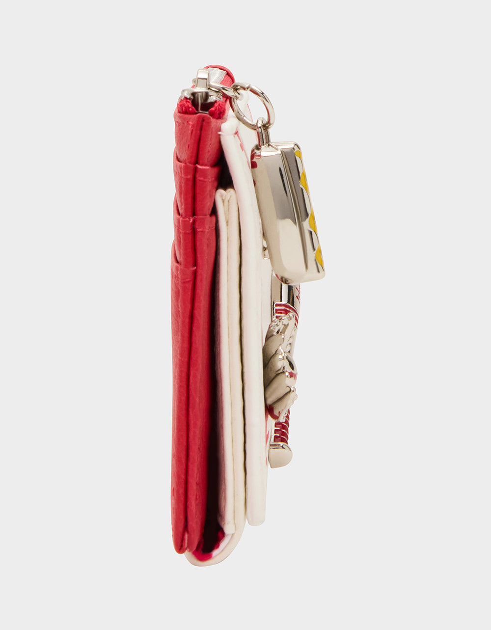 Betsey Johnson PLAYING THE FIELD WALLET CREAM Bifold Baseball Women's Wallet