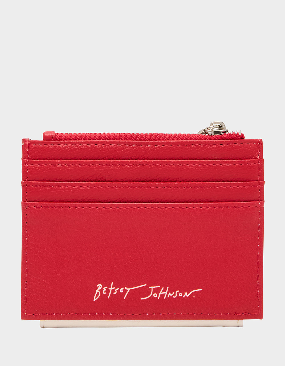 Betsey Johnson PLAYING THE FIELD WALLET CREAM Bifold Baseball Women's Wallet