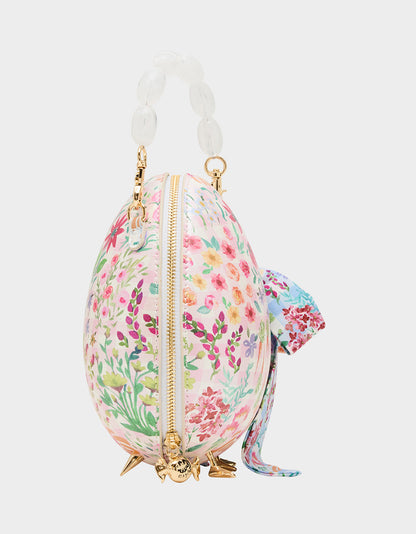 Betsey Johnson THE PLOT CHICKENS MULTI Women's Kitsch Beaded Strap Crossbody Handbag