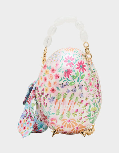Betsey Johnson THE PLOT CHICKENS MULTI Women's Kitsch Beaded Strap Crossbody Handbag