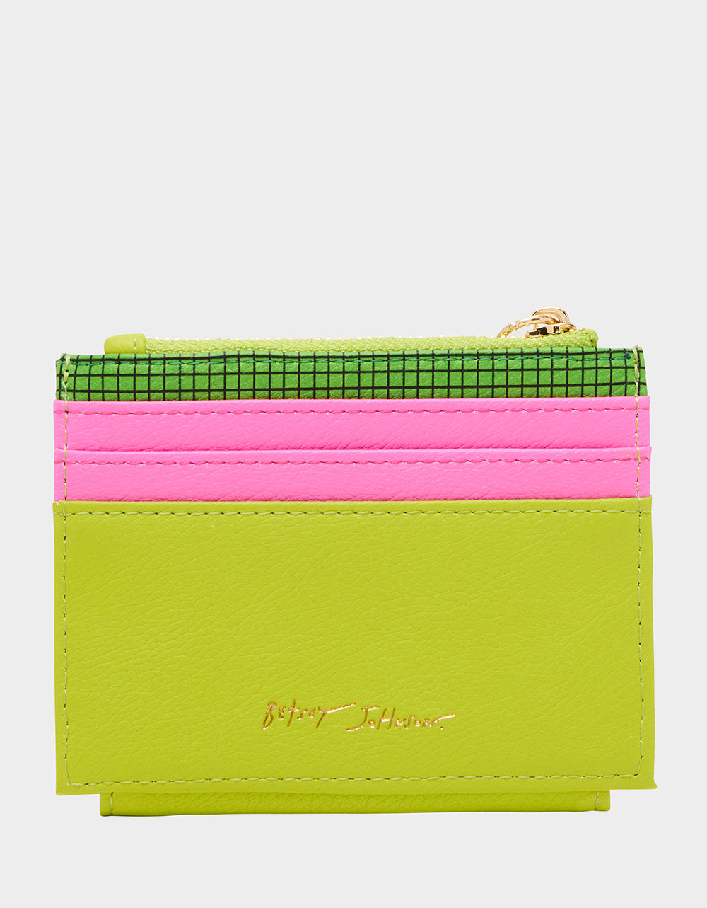 Betsey Johnson NET WORTH WALLET GREEN Bifold Tennis Women's Wallet