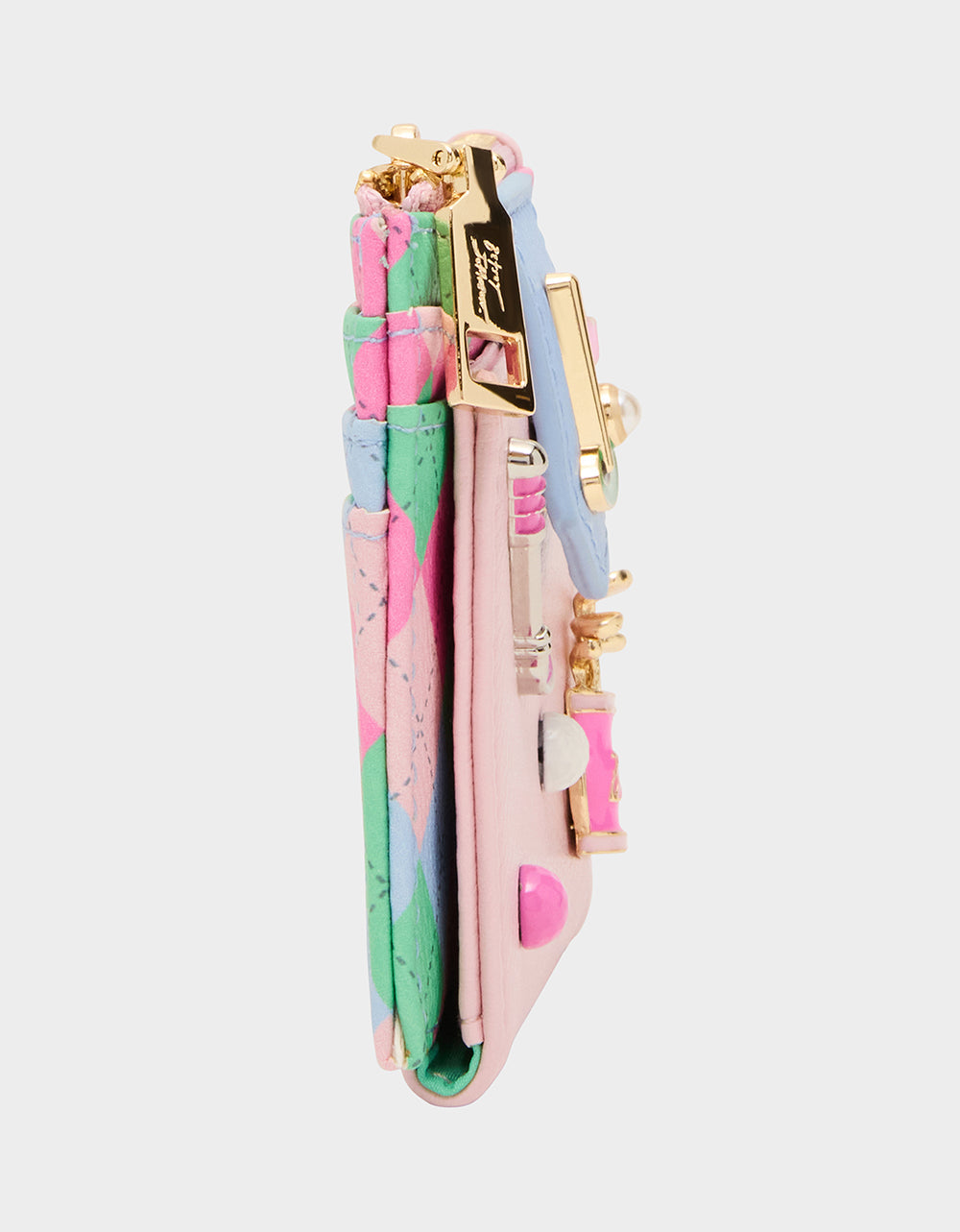Betsey Johnson 19TH HOLE WALLET PINK MULTI Bifold Golf Women's Wallet