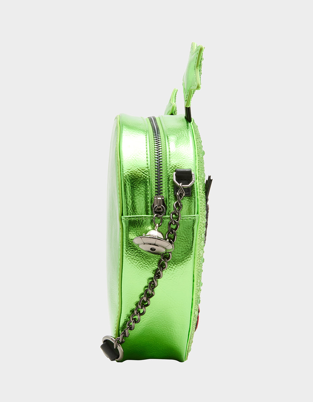 Betsey Johnson OUT OF THIS WORLD BUNDLE Women's Rhinestone Alien Crossbody Handbag and Wallet Set