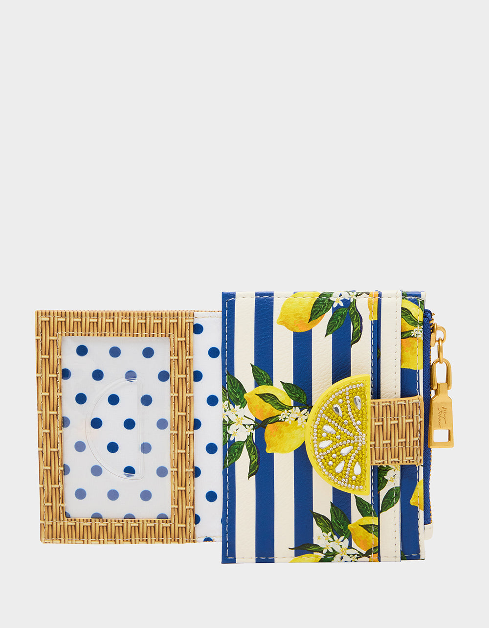 Betsey Johnson ZEST FOR LIFE WALLET NATURAL Bifold Lemon Women's Wallet