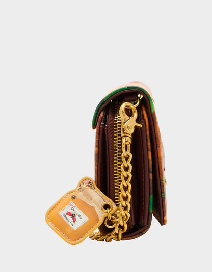 Betsey Johnson CHAR-CUTE-ERIE FOODIE BUNDLE Women's Charcuterie Wallet and Wallet on Chain Set