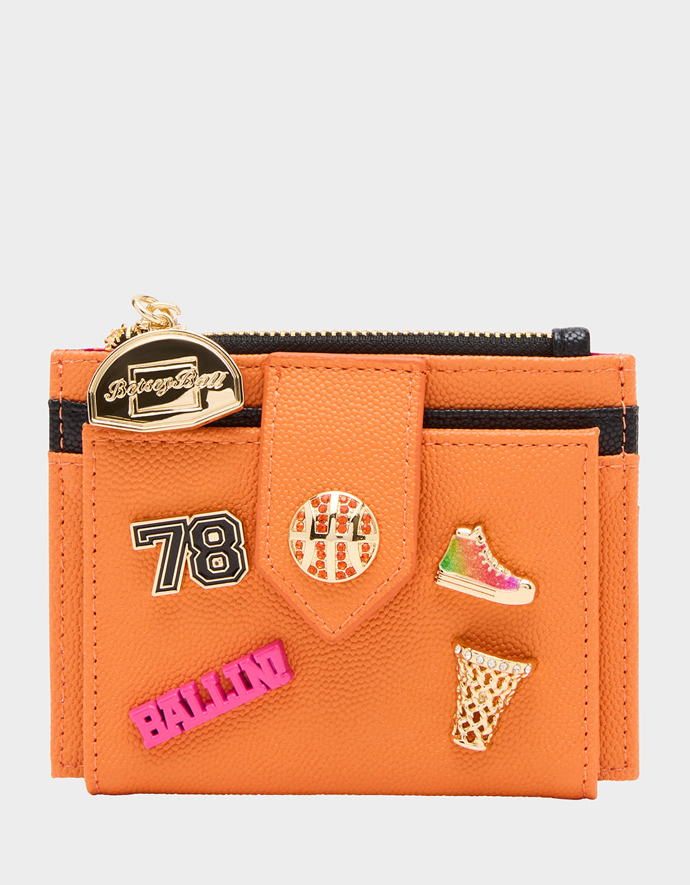 Betsey Johnson THE SLAM DUNK BUNDLE Women's Rhinestone Basketball Sneaker and Wallet Set