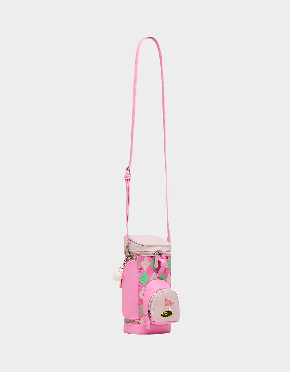 Betsey Johnson PAR-TEE CROSSBODY PINK Golf Themed Crossbody Bag