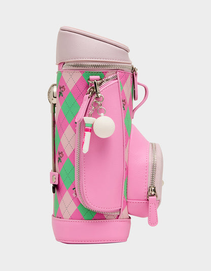 Betsey Johnson PAR-TEE CROSSBODY PINK Golf Themed Crossbody Bag