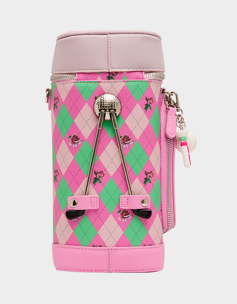 Betsey Johnson PAR-TEE CROSSBODY PINK Golf Themed Crossbody Bag
