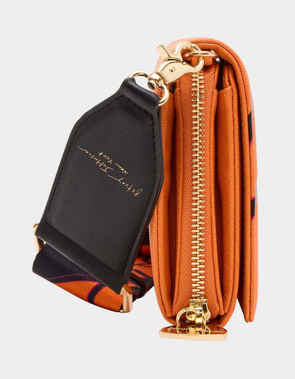 Betsey Johnson GAME TIME WALLET ON CHAIN ORANGE Women's Basketball Wallet on Chain With Charms