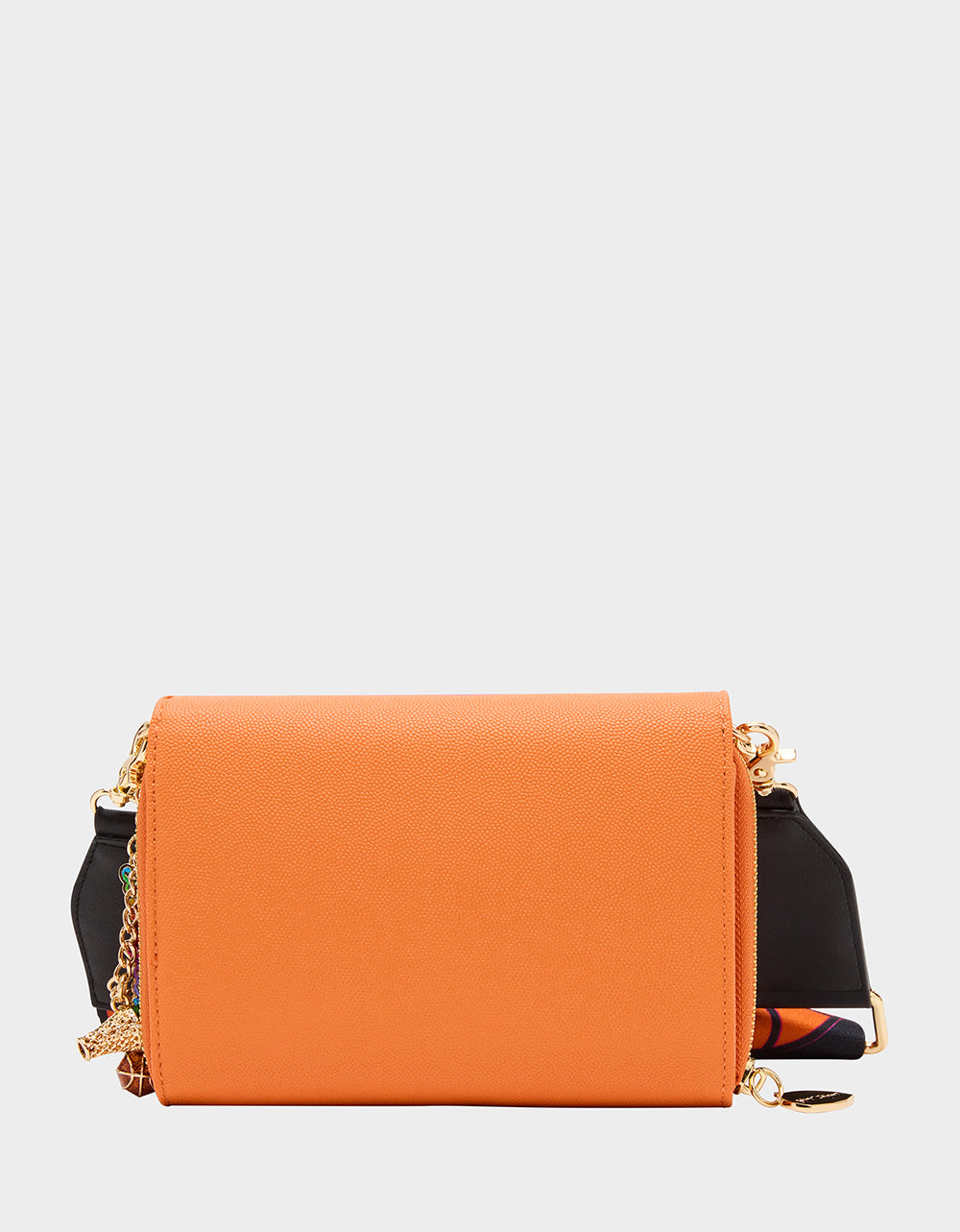Betsey Johnson GAME TIME WALLET ON CHAIN ORANGE Women's Basketball Wallet on Chain With Charms