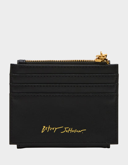 Betsey Johnson CELESTIAL BIFOLD WALLET BLACK Women's Moon Star Black Wallet