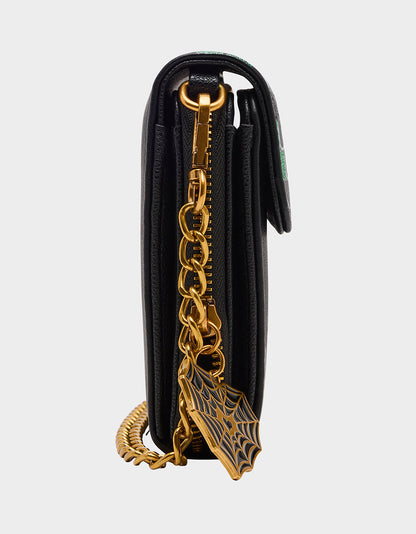 Betsey Johnson FOREVER HOME WALLET ON CHAIN BLACK/MULTI Women's Halloween-Themed House Wallet