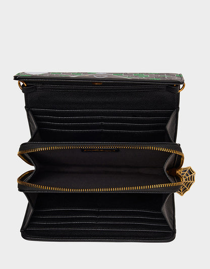 Betsey Johnson FOREVER HOME WALLET ON CHAIN BLACK/MULTI Women's Halloween-Themed House Wallet