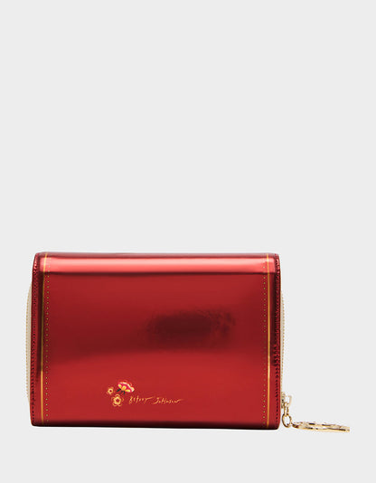 Betsey Johnson CHINESE NEW YEAR WALLET ON CHAIN RED Women's New Years Heart Crossbody Wallet