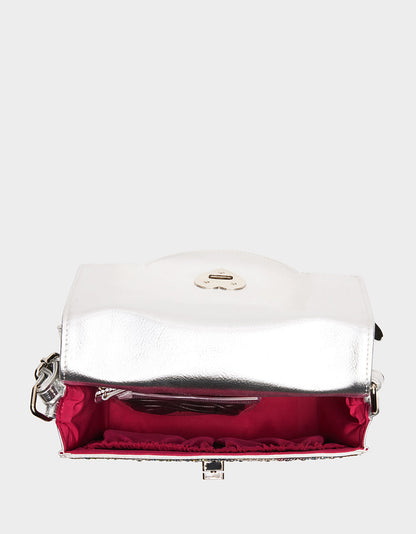 Betsey Johnson KITSCH BUTTERFLY PHONE BAG SILVER/MULTI